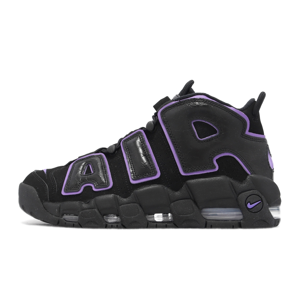 Nike 休閒鞋Air More Uptempo 96 黑紫大AIR 男鞋氣墊籃球鞋DV1879-001