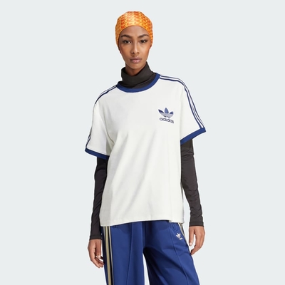 adidas 愛迪達 上衣 女款 短袖上衣 運動 TERRY 3S TEE OR 白 IT9842