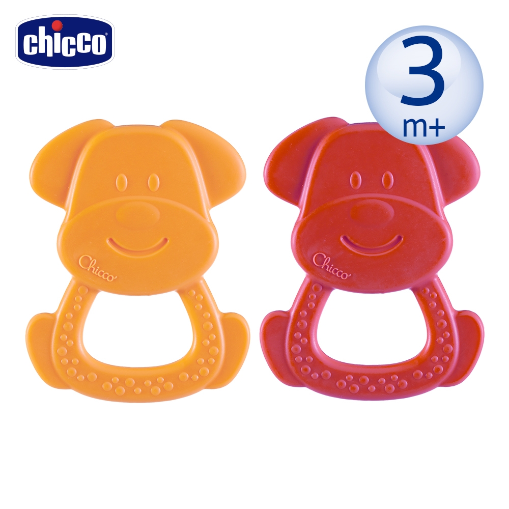 chicco-ECO+小狗狗固齒玩具-顏色隨機