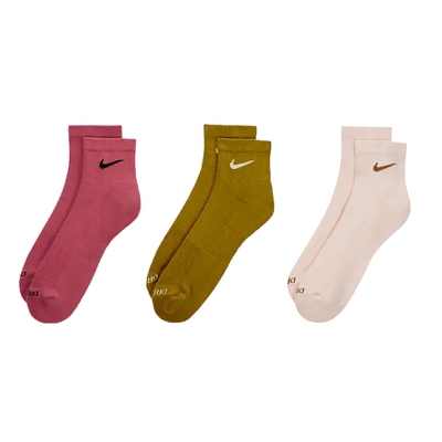 Nike 襪子 Everyday Plus 男女款 中筒襪 淡粉 土黃 莓紅 加厚 休閒 穿搭 SX6890-992