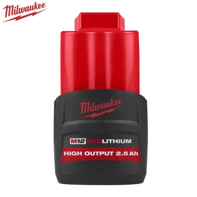 milwaukee 美沃奇 12V高輸出2.5Ah鋰電池 (M12 HB2.5)