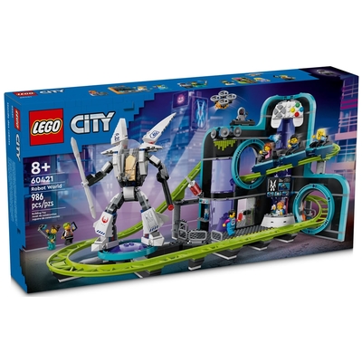 樂高LEGO 城市系列 - LT60421 機器人世界雲霄飛車樂園