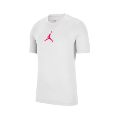 Nike T恤 Jordan Jumpman Tee 男款 喬丹 飛人 Dri-FIT 吸濕排汗 白 紅 CW5191100