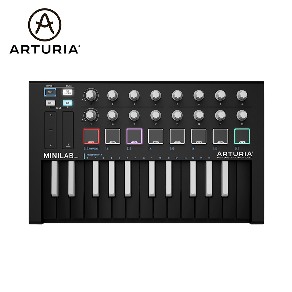 Arturia MiniLab MK2 25鍵 Inverted 主控鍵盤 反白鍵限量版 | 控制/主控鍵盤 | Yahoo奇摩購物中心