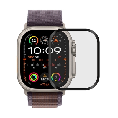 Metal-Slim Apple Watch Ultra 2 49mm 3D全膠滿版保護貼