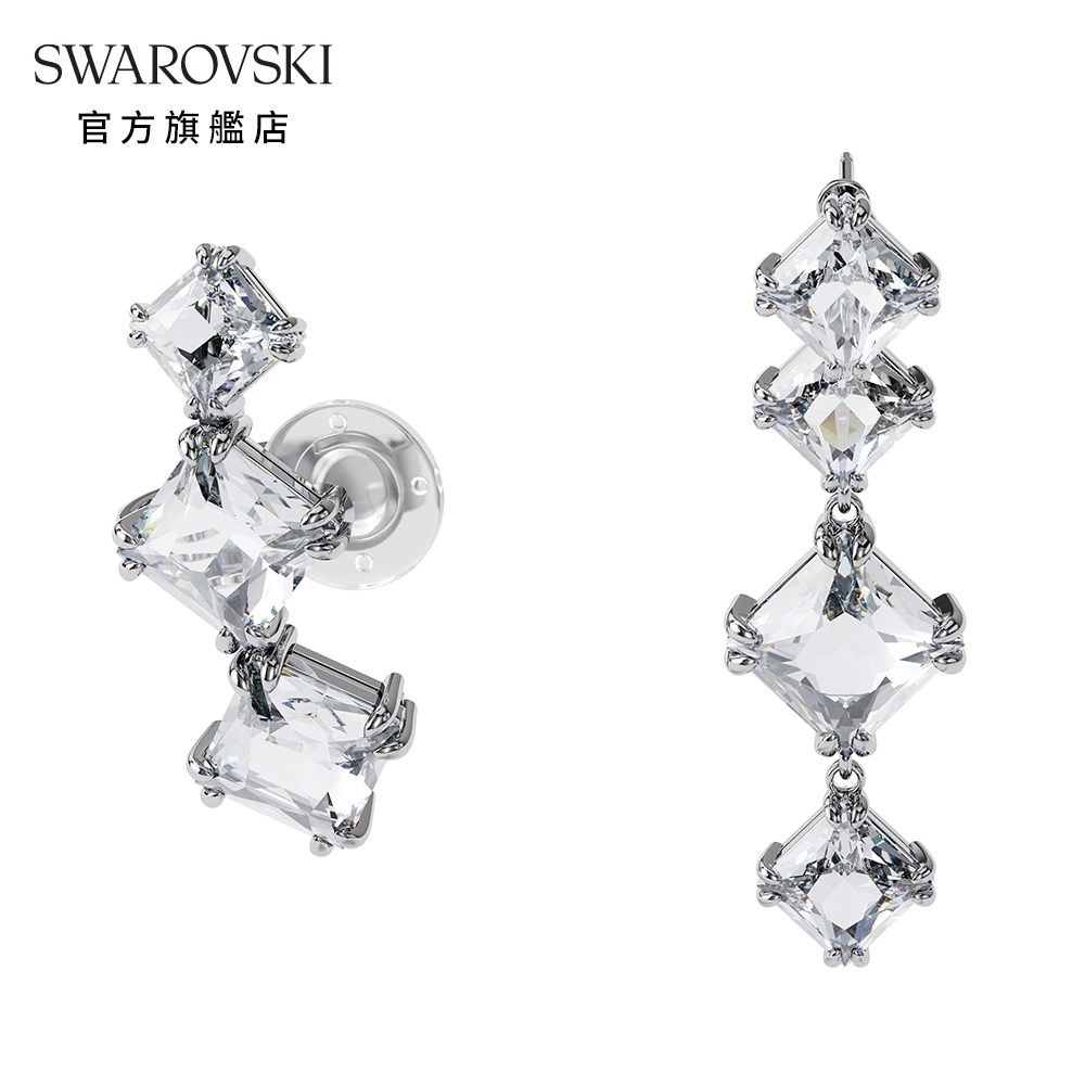 SWAROVSKI 施華洛世奇 Millenia 耳骨夾白色, 鍍白金色