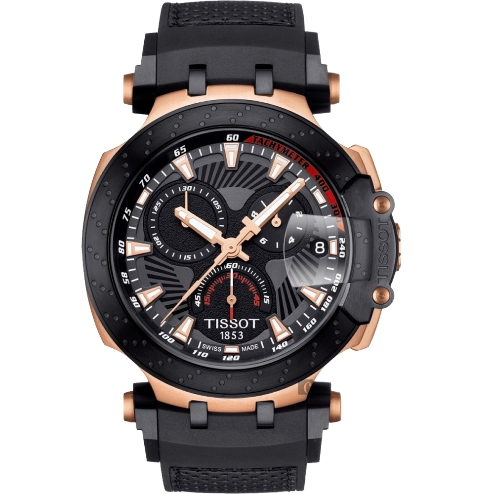 TISSOT 天梭 官方授權 T-RACE MOTOGP 2018 限量賽車錶-47mm T1154173706100