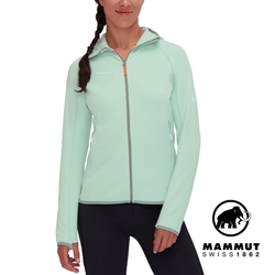 【Mammut 長毛象】Aconcagua ML Hooded Jacket Women 透氣快乾刷毛連帽外套 女款 薄荷綠 #1014-04441