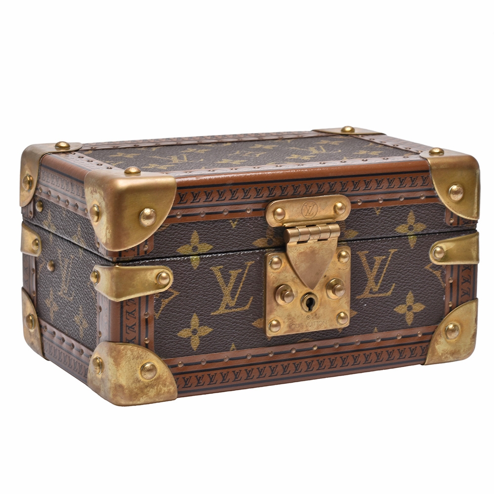 LOUIS VUITTON TREASURE BOX 20 IN BROWN CANVAS MONOGRAM M47004 CANVAS-BOX  Cloth ref.496757 - Joli Closet