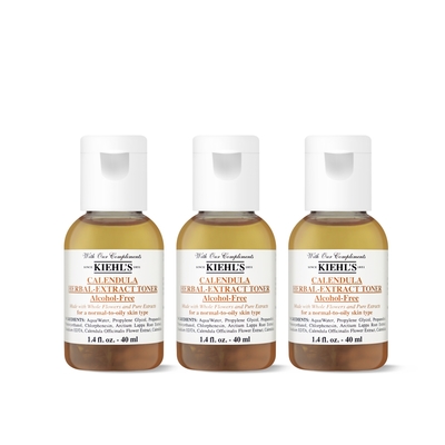 Kiehl s 契爾氏 金盞花植物精華化妝水 40ml 3入組