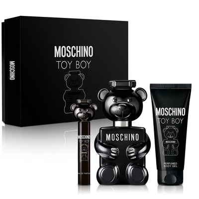 MOSCHINO TOY BOY 男性淡香精限定禮盒(淡香精100ml+身體凝露100ml+隨身瓶10ml)