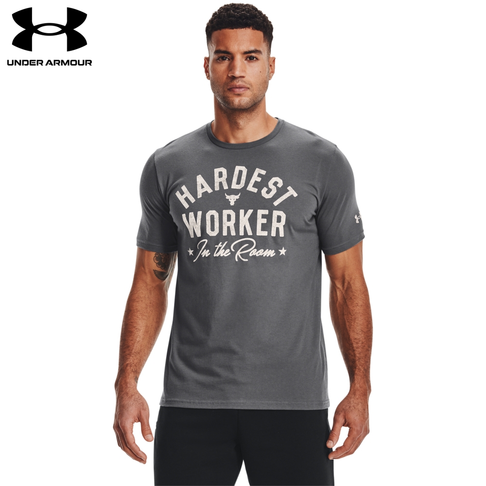 【UNDER ARMOUR】UA 巨石強森系列 男 Project Rock短T-Shirt-優惠商品