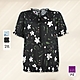 ILEY伊蕾 個性優雅花卉雪紡荷葉綁帶上衣(黑色；M-XL)1222031427 product thumbnail 1