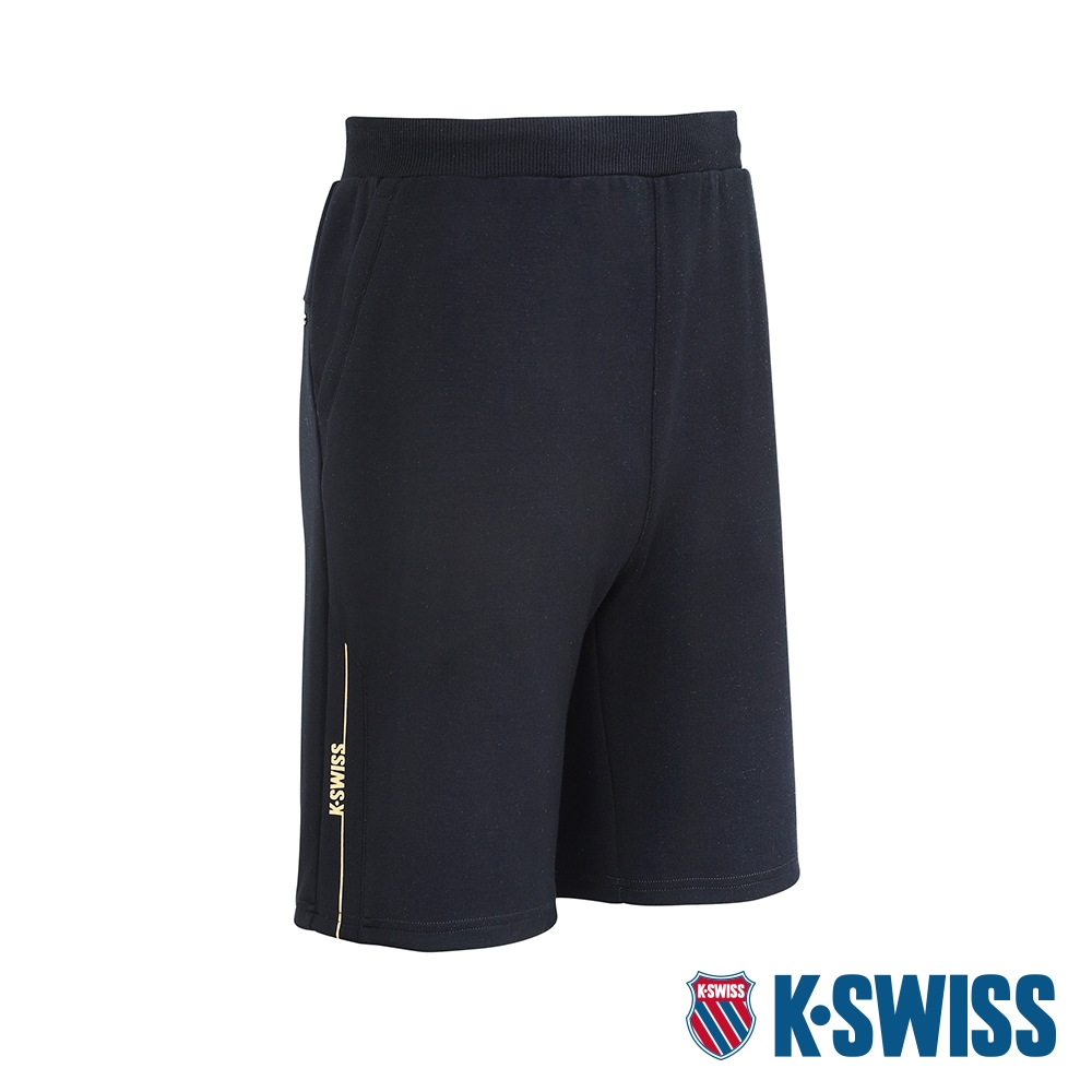 K-SWISS Sweat Shorts 運動休閒短褲-男-黑