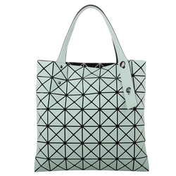 ISSEY MIYAKE  BAOBAO 彩霜幾何方格7X7手提包(開心果綠)霧面