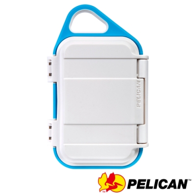 美國 PELICAN G10 GOCASE 微型防水氣密箱-(白藍)