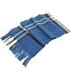 BURBERRY經典格紋100% 喀什米爾羊毛圍巾(海軍藍) product thumbnail 1