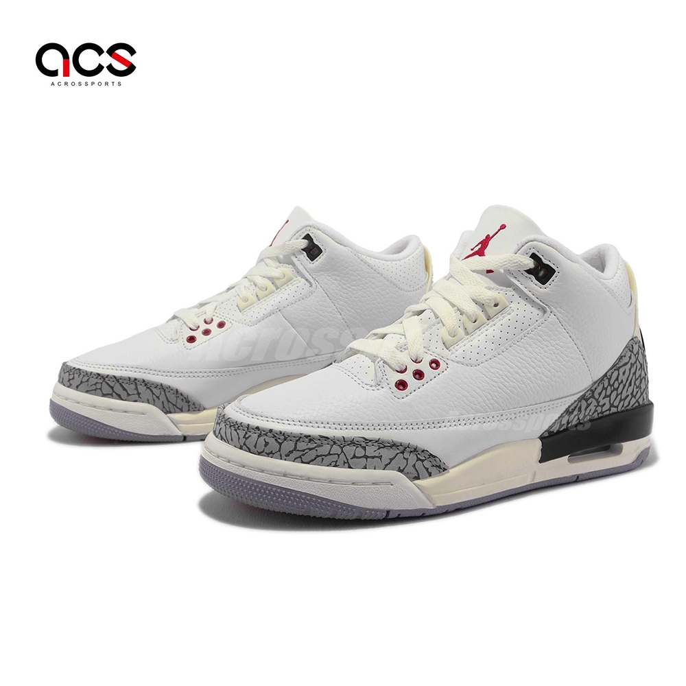 Nike Air Jordan 3 Retro White Cement OG 白水泥女鞋大童鞋AJ3 DM0967