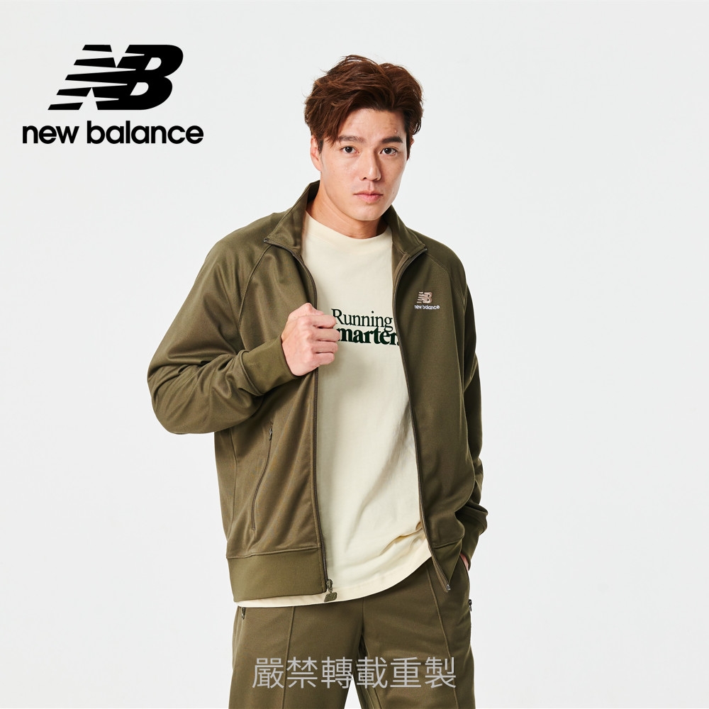 [New Balance]立領棉質復古外套_中性_橄欖綠_UJ23500DRC