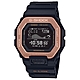 CASIO卡西歐 G-SHOCK 極限運動G-LIDE 藍芽電子錶-黑x玫瑰金_GBX-100NS-4_46mm product thumbnail 1