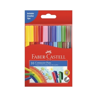 FABER-CASTELL 輝柏 彩色連接筆10色/盒 11-150-A