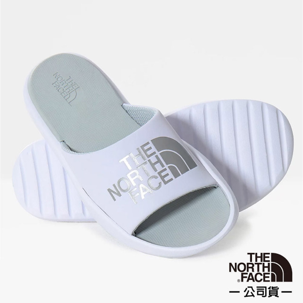 The North Face 女 Triarch Slides 輕量便利LOGO拖鞋_白 N