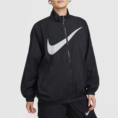 NIKE 外套 女款 運動外套 風衣外套 AS W NSW ESSNTL WVN JKT HBR 黑 DX5865-010