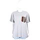 BURBERRY Check 格紋口袋棉質短袖TEE T恤(女款/灰色) product thumbnail 1