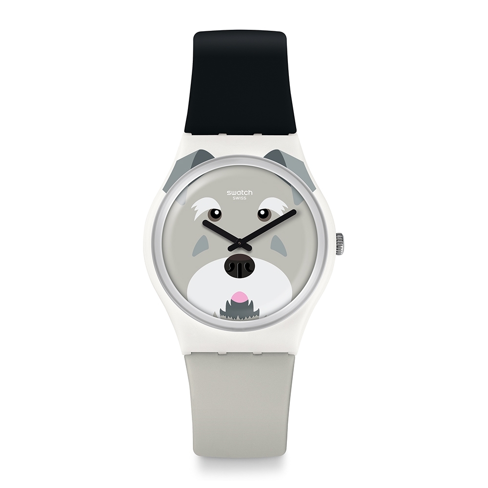 Swatch I love your folk系列手錶 SCHNAUTZI 活潑雪納瑞