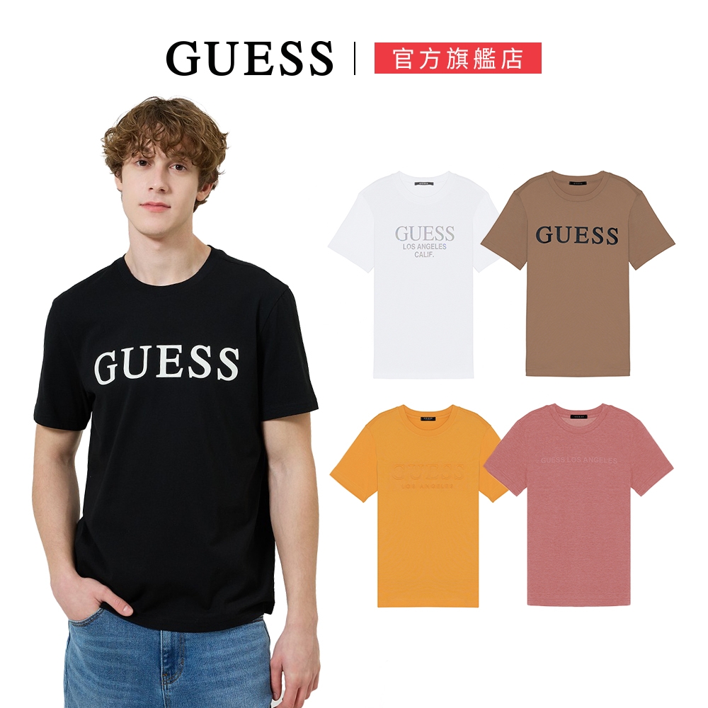 【GUESS】熱銷款簡約LOGO字母短T (多款選)