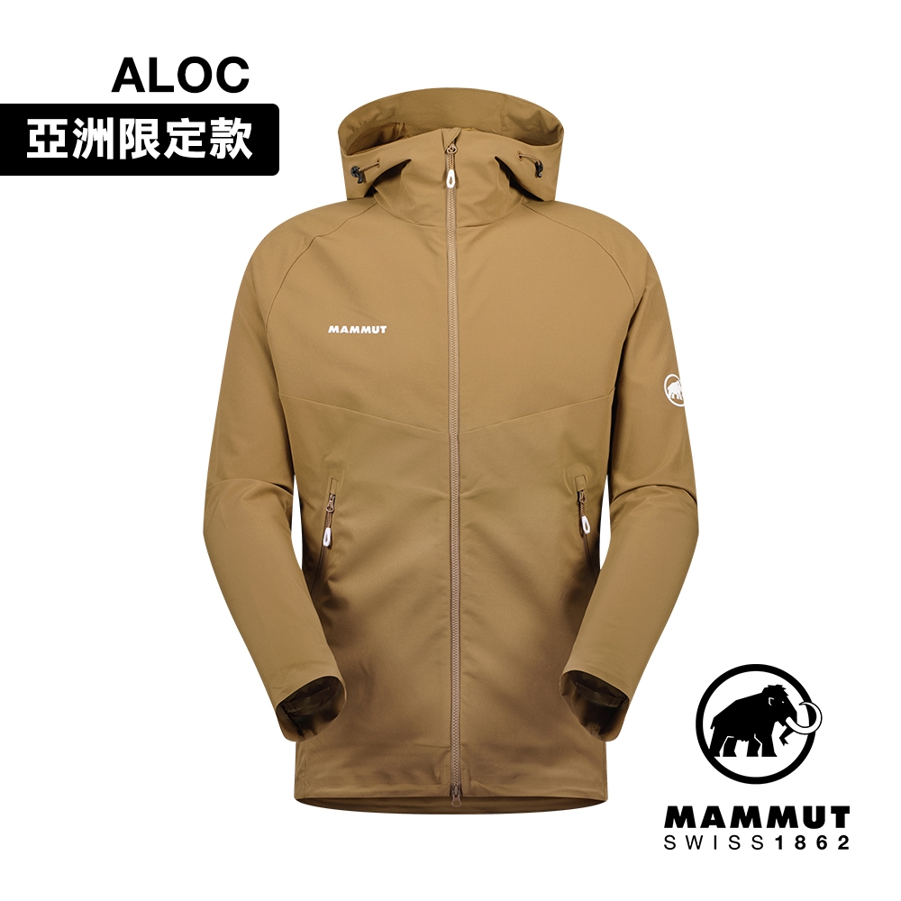 【Mammut長毛象】 Macun 2.0 SO Hooded Jacket AF Men 日系防潑水軟殼連帽外套 深沙褐 男款 #1011-00792