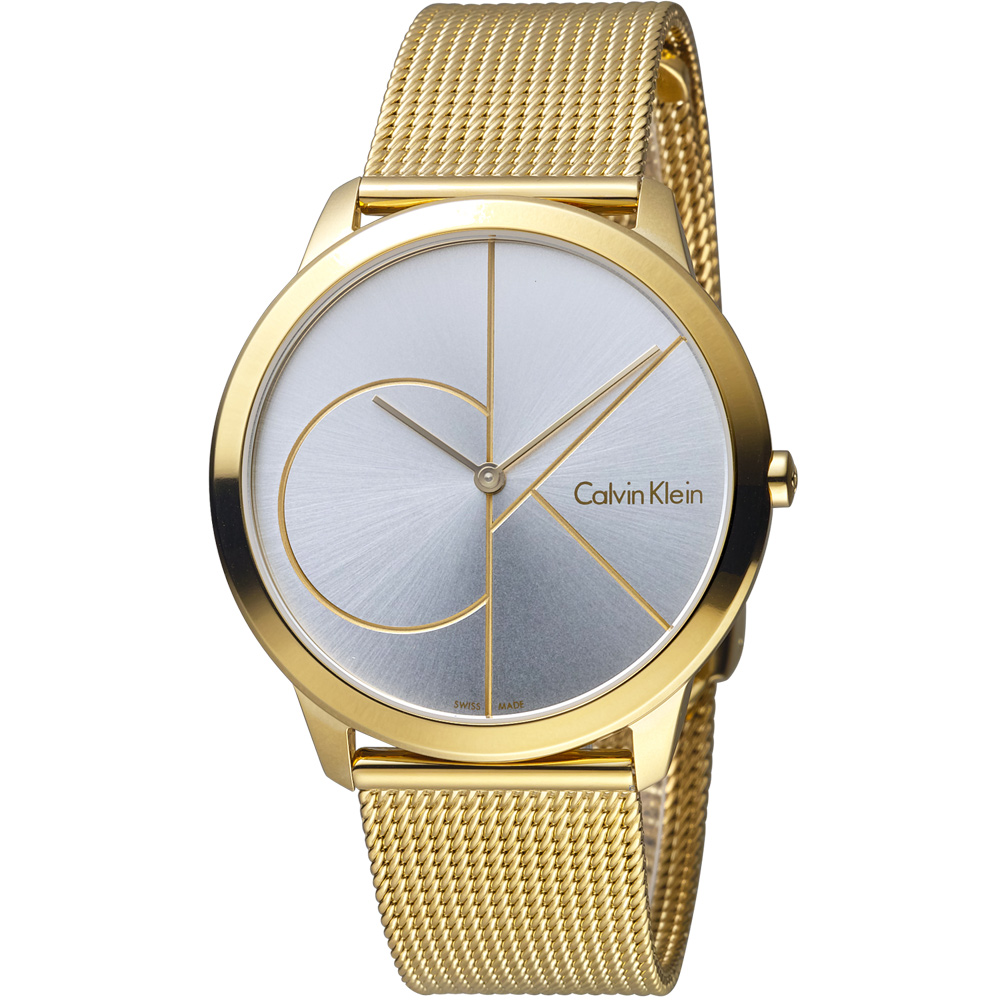 Calvin Klein Minimal 俐落米蘭時尚腕錶(K3M21526)40mm