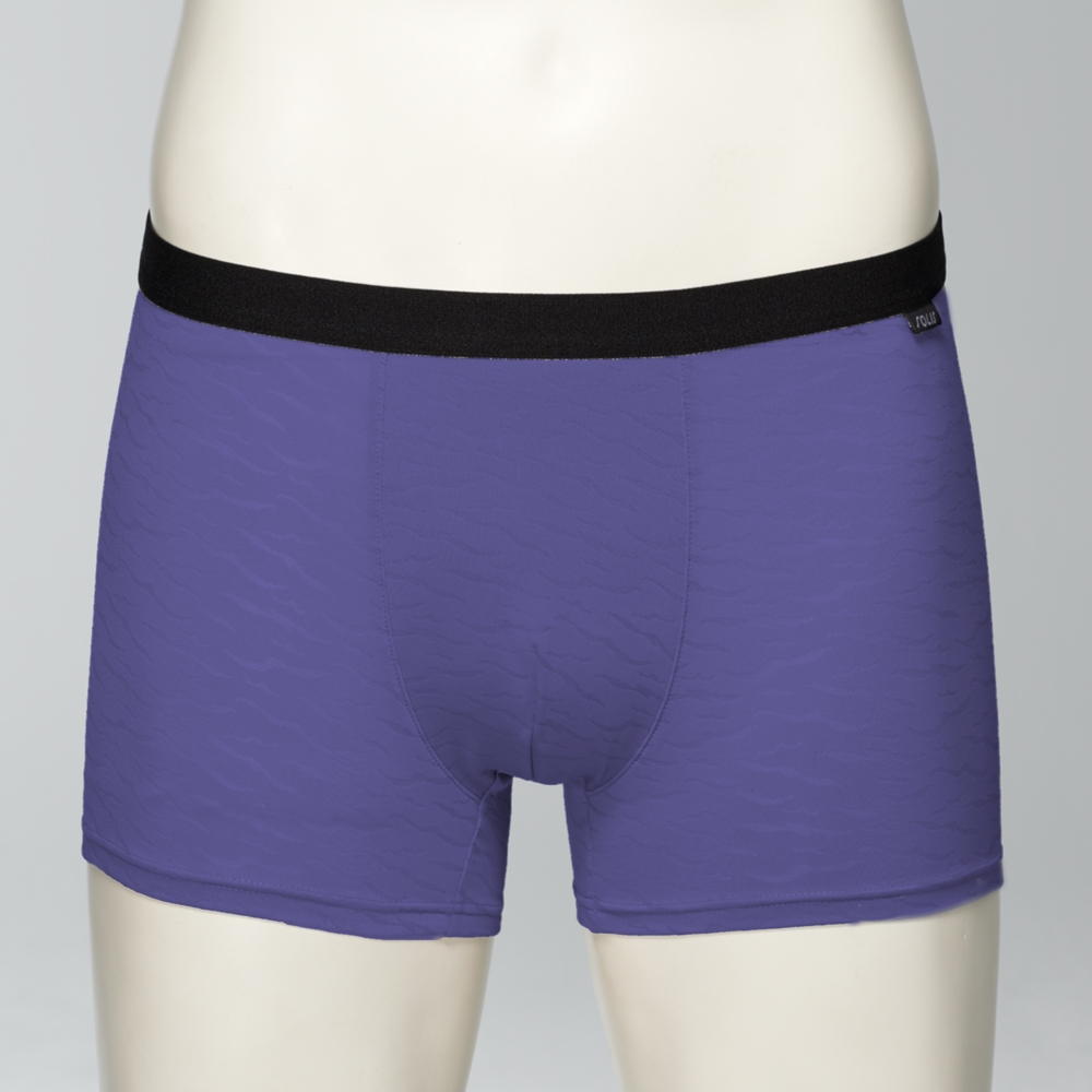 SOLIS 綠色奇兵系列M-XXL素面貼身四角男內褲(藍莓紫)