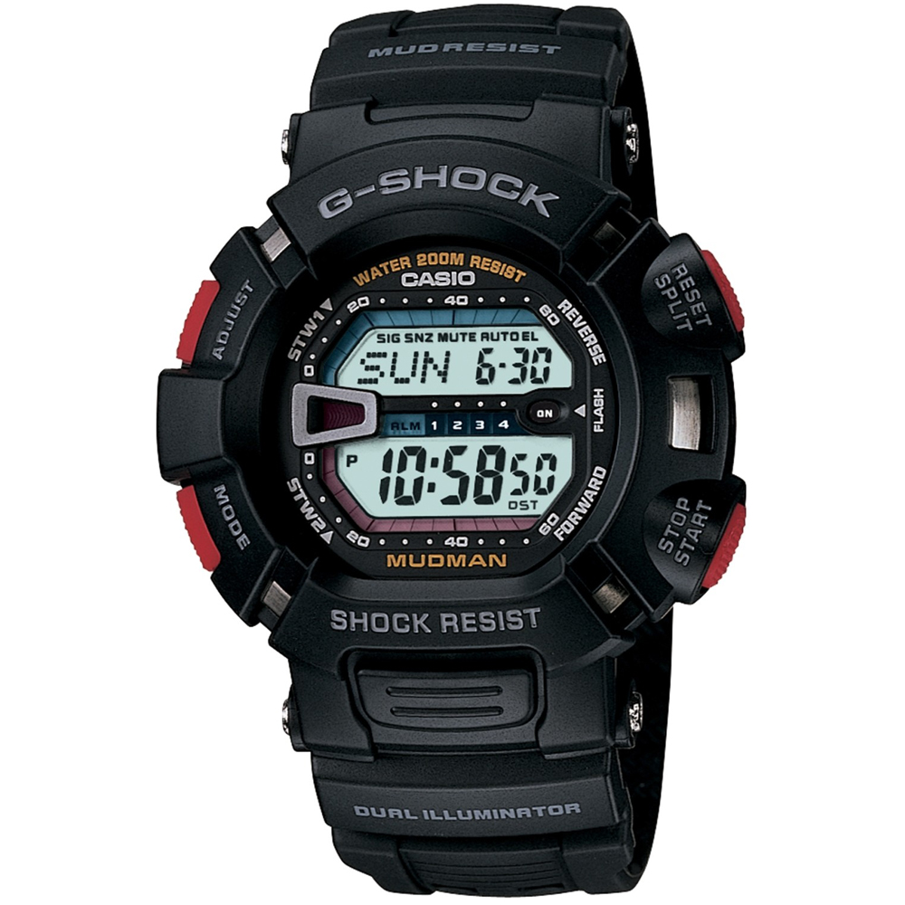 G-SHOCK MUDMAN系列 震撼風暴電子錶(G-9000-1)-黑