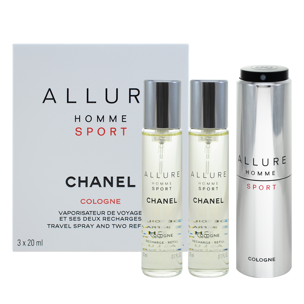 CHANEL 香奈兒男性運動清新古龍水旅行組20mlx3, CHANEL