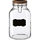 《Premier》標記扣式玻璃密封罐(木3L) | 保鮮罐 咖啡罐 收納罐 零食罐 儲物罐 product thumbnail 1