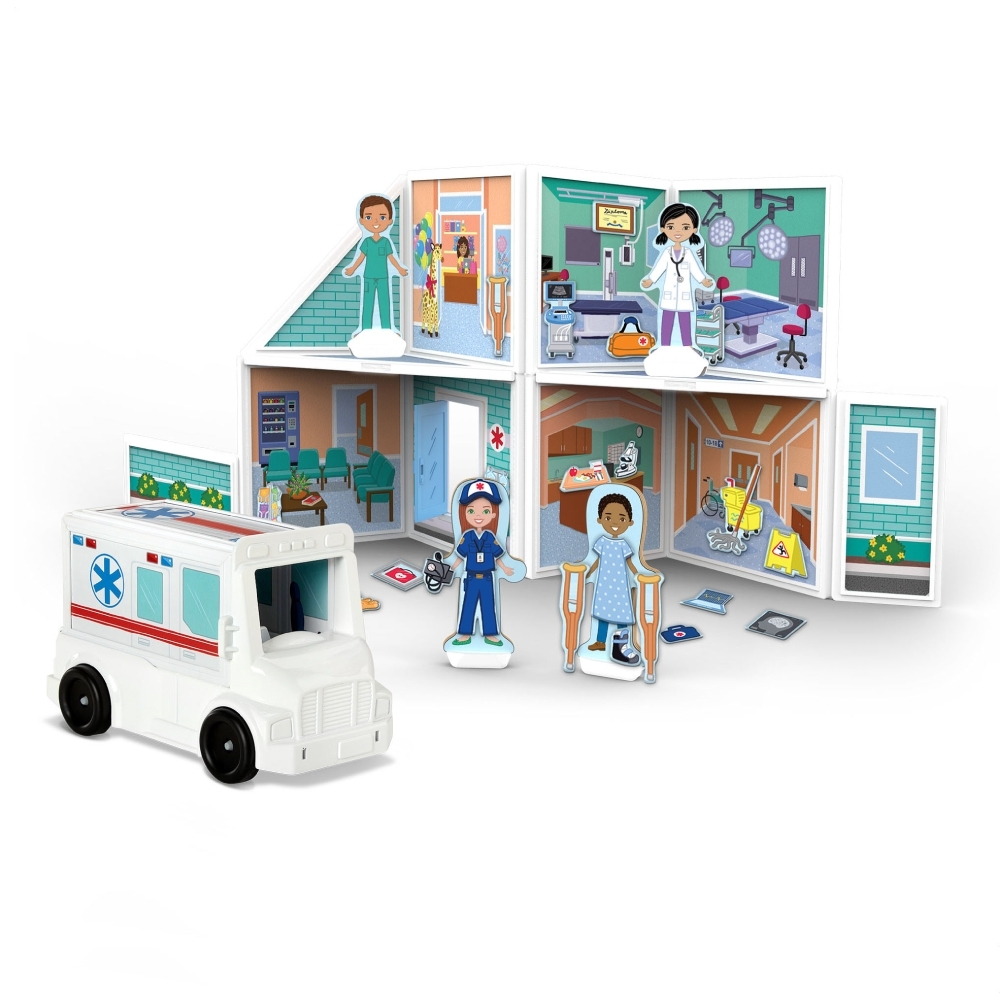 melissa and doug wooden fire station