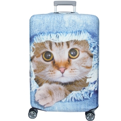 新一代 牛仔躲貓貓行李箱保護套(25-28吋行李箱適用)一個