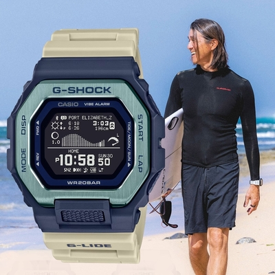 CASIO 卡西歐 G-SHOCK 衝浪藍芽智慧型手錶 送禮首選 GBX-100TT-2