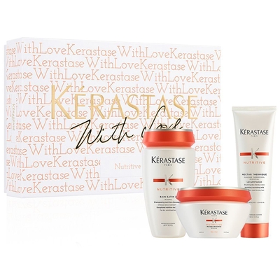 KERASTASE 卡詩 皇家鳶尾三件禮盒組(洗250ml+髮膜200ml+滋養熱活精華150ml)-快