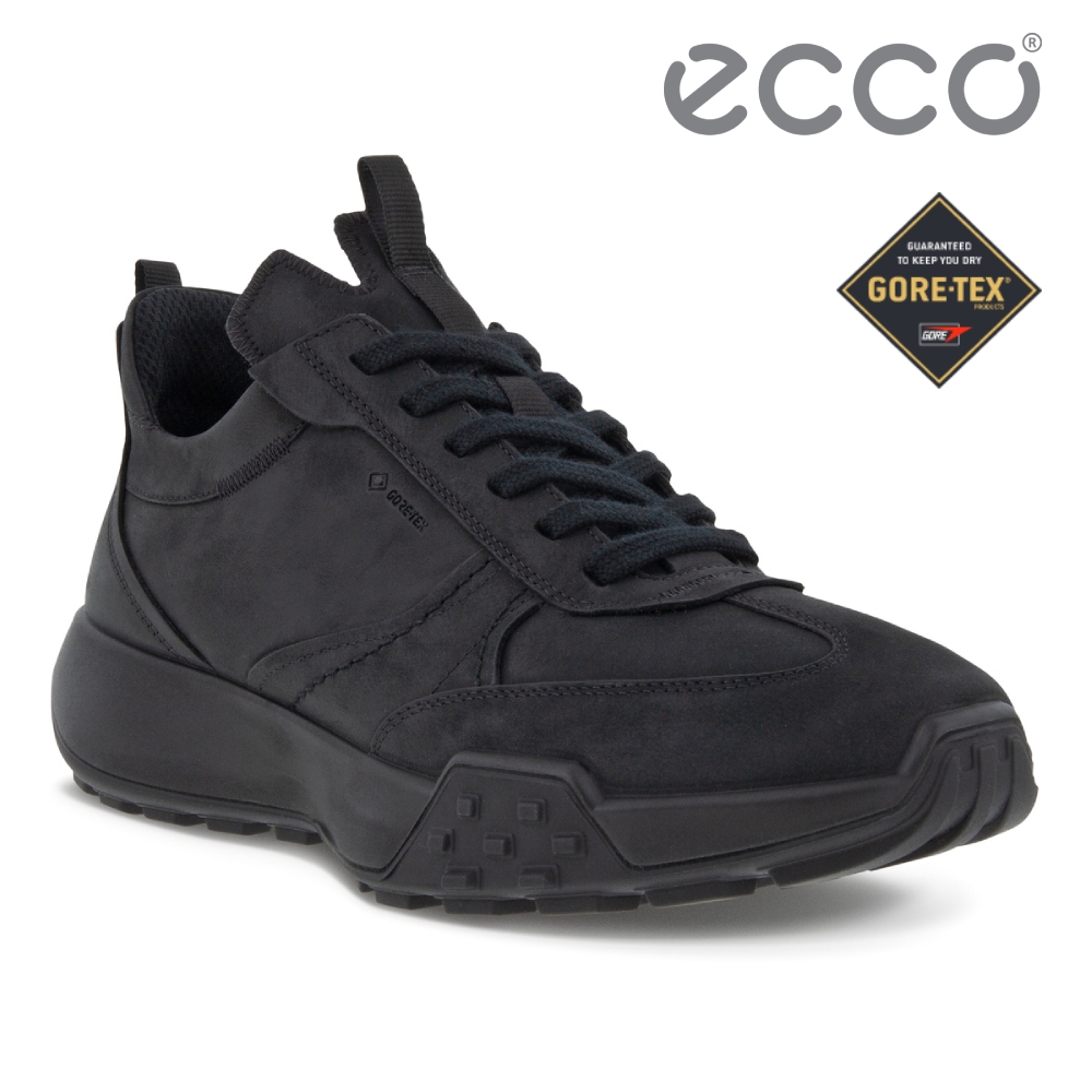 ECCO RETRO SNEAKER M 防水科技皮革運動休閒鞋男鞋黑色| 休閒鞋| Yahoo