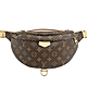 LV Louis Vuitton M43644 Monogram經典花紋帆布牛皮飾邊兩用腰包(咖) product thumbnail 1