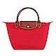 LONGCHAMP Le Pliage 短把摺疊水餃包(小/紅色) product thumbnail 1