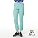【Lynx Golf】女款日本進口布料配色鬆緊帶窄管九分褲-綠色 product thumbnail 2