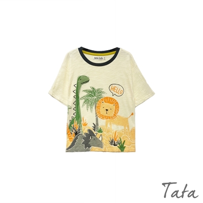 TATA KIDS 童裝 動物印花竹節棉T恤