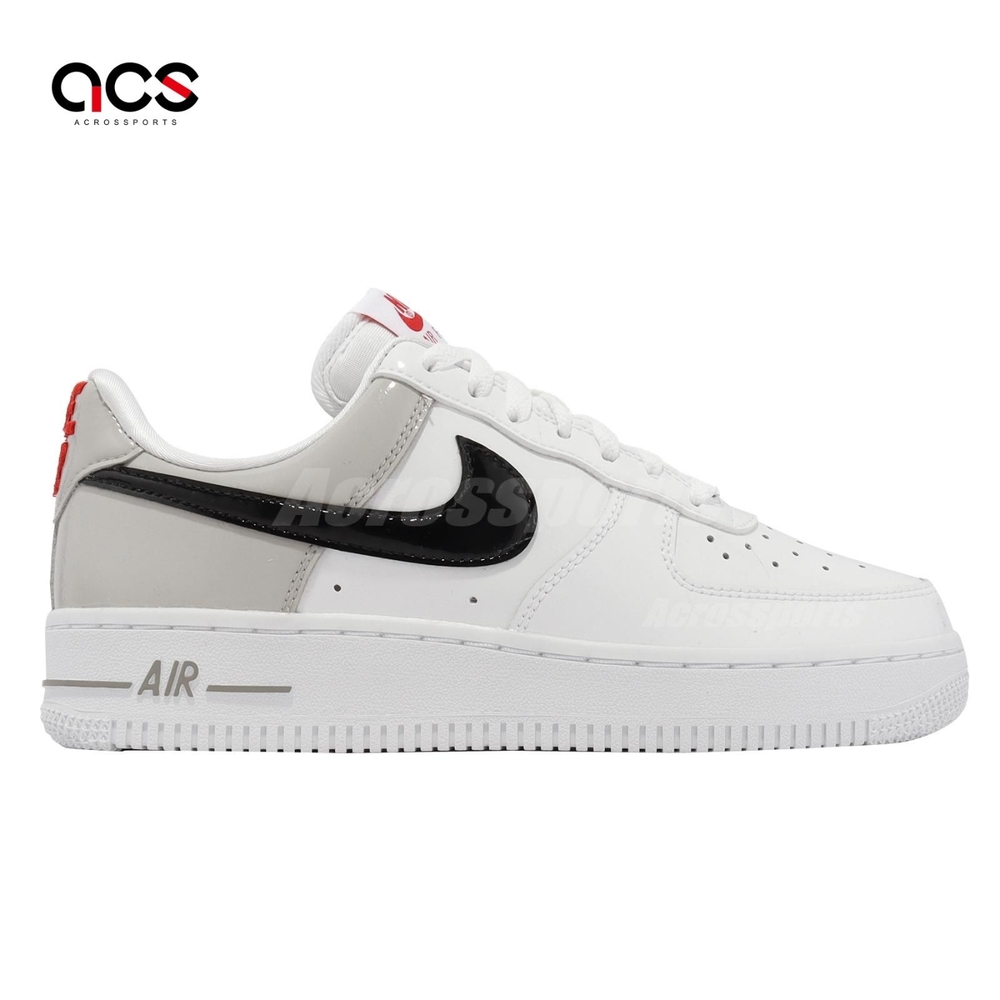 Nike Wmns Air Force 1 07 ESS SNKR 白黑灰女鞋男鞋AF1 漆皮