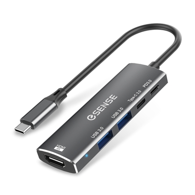 Esense Type-C TO HDMI/USB3.0/PD3.0轉接器 H552