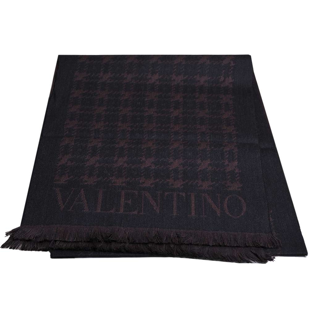 VALENTINO 字母LOGO高質感羊毛圍巾(5色) product image 1