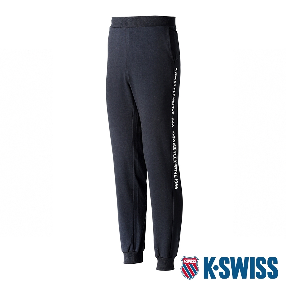 K-SWISS Flex-5Five Sweat Pants棉質運動長褲-男-黑