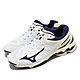 Mizuno 排球鞋 Wave Voltage 男鞋 白 藍 羽桌球鞋 波浪片 運動鞋 美津濃 V1GA2160-43 product thumbnail 1